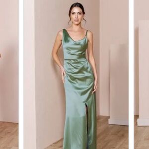 Reverly Maxine Sage Green Maxine Bridesmaids dress